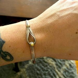 Tiffany & Co. silver and gold bangle